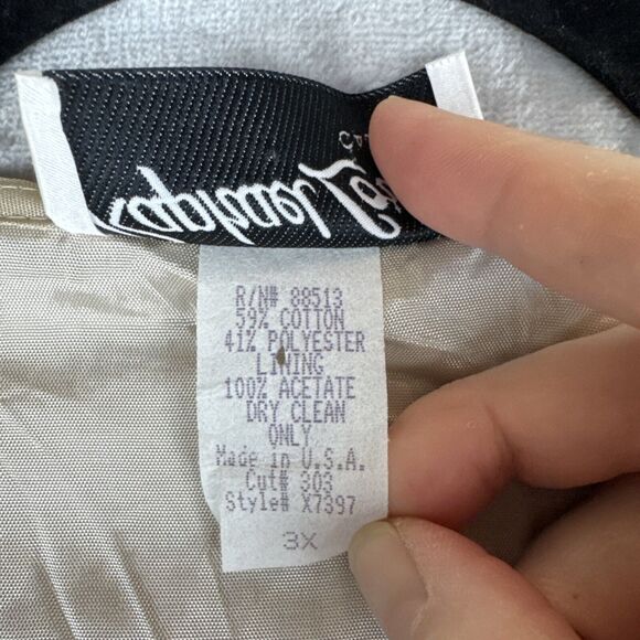 Raphael Lorenzo Tapestry Vest Womens 3X Tan America Liberty Bell Rushmore (1157) - Picture 3 of 9